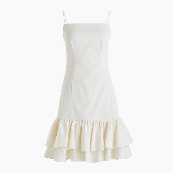 NWT J. Crew Fluted Stretch Faille Party Dress - Picture 1 of 6